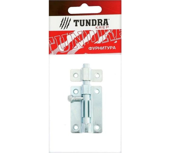 Накладная задвижка TUNDRA ЗТ-5 цвет цинк, 1 шт. 5299315