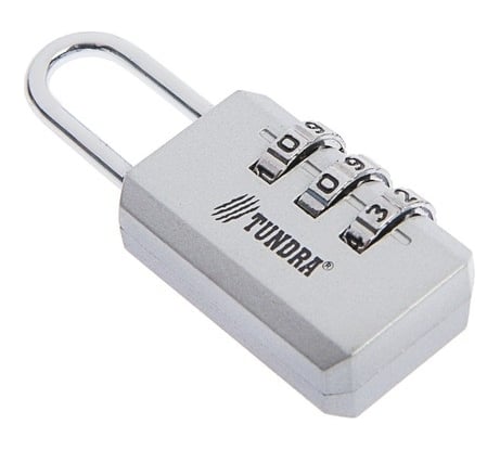 Навесной кодовый замок TUNDRA ZK003 серый 4668262