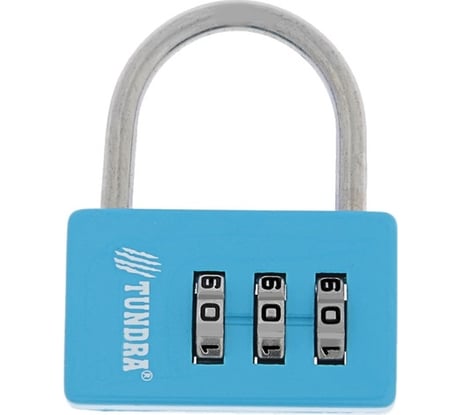 Навесной кодовый замок TUNDRA ZK004 синий 4136754