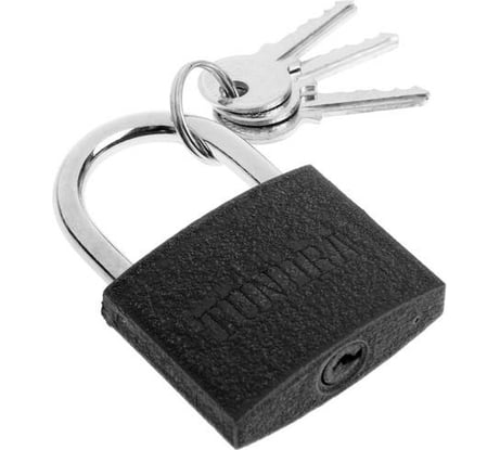 Навесной замок TUNDRA 50 мм, 3 ключа, подвес 5496084