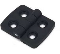 Петля листовая Русские замки пластиковая RZP 299-1 (40x30x4мм, чёрная), 4 шт, 176