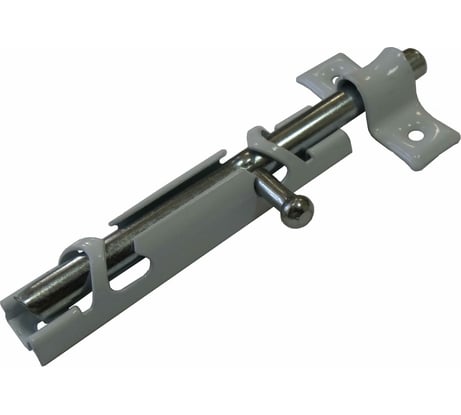 Накладная задвижка Левша ЗТ-12 белый/цинк У1-3149.БЦ