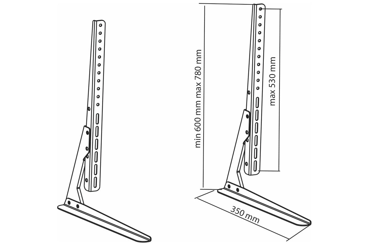 Кронштейн на стол abc mount stand 02 black