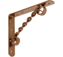 Кронштейн фигурный DOMART 150x125 коричневый металлик 4660015164430