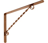 Кронштейн фигурный DOMART 350x250 коричневый металлик 4660015164867