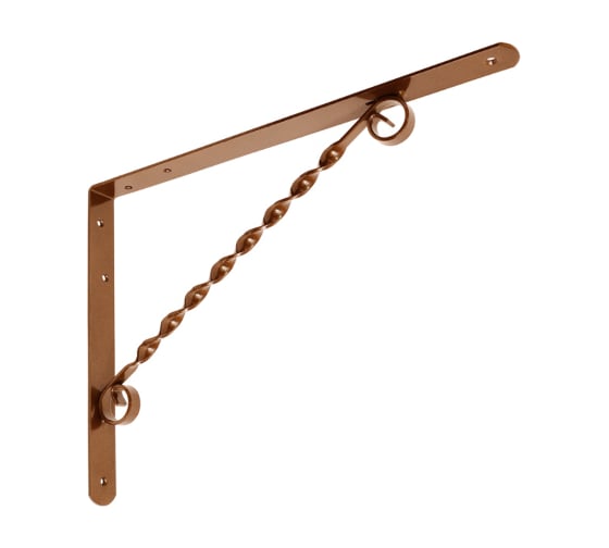 Кронштейн фигурный DOMART 350x250 коричневый металлик 4660015164867 1