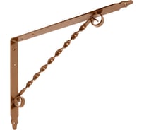 Кронштейн фигурный DOMART 350x250 мод.2 коричневый металлик 4660015166458