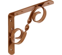 Кронштейн фигурный DOMART 150x125 мод.3 коричневый металлик 4660015167813