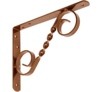 Кронштейн фигурный DOMART 200x150 мод.3 коричневый металлик 4660015167912