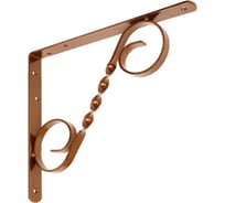 Кронштейн фигурный DOMART 250x200 мод.3 коричневый металлик 4660015168018
