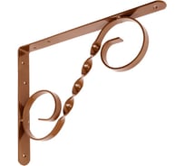 Кронштейн фигурный DOMART 300x225 мод.3 коричневый металлик 4660015168117