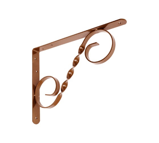 Кронштейн фигурный DOMART 300x225 мод.3 коричневый металлик 4660015168117 1