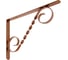 Кронштейн фигурный DOMART 350x250 мод.3 коричневый металлик 4660015168216 1