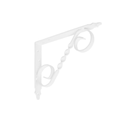 Кронштейн фигурный DOMART 200x150 мод.4 белый 4660015168391 1