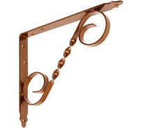 Кронштейн фигурный DOMART 250x200 мод.4 коричневый металлик 4660015168537