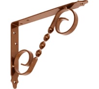 Кронштейн фигурный DOMART 200x150 мод.4 коричневый металлик 4660015168438