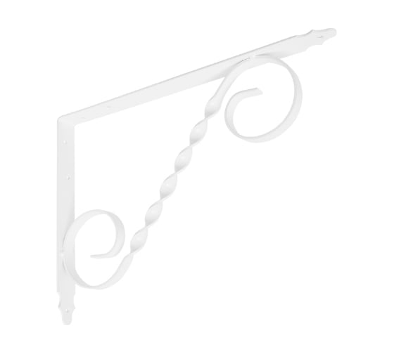 Кронштейн фигурный DOMART 350x250 мод.4 белый 4660015168667 1