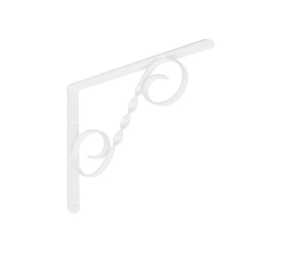 Кронштейн фигурный DOMART 250x200 мод.3 белый 4660015167974 1