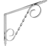 Кронштейн фигурный DOMART 350x250 мод.4 хром 4660015168599