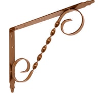 Кронштейн фигурный DOMART 350x250 мод.4 коричневый металлик 4660015168629