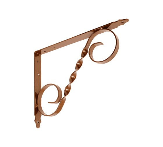 Кронштейн фигурный DOMART 300x225 мод.4 коричневый металлик 4660015168728 1