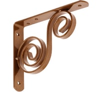 Кронштейн фигурный DOMART 150x125 мод.5 коричневый металлик 4660015168834