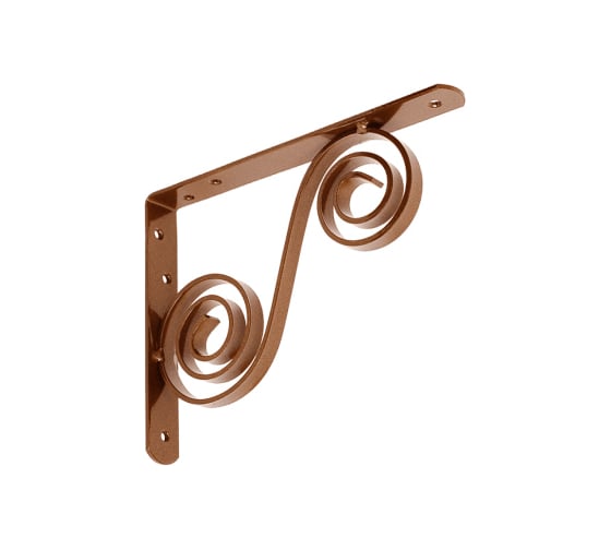 Кронштейн фигурный DOMART 200x150 мод.5 коричневый металлик 4660015168933 1