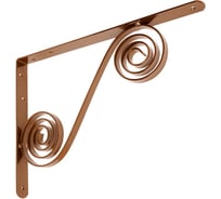 Кронштейн фигурный DOMART 350x250 мод.5 коричневый металлик 4660015169237