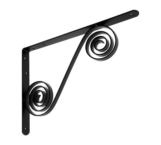 Кронштейн фигурный DOMART 350x250 мод.5 черный 4660015169275 1