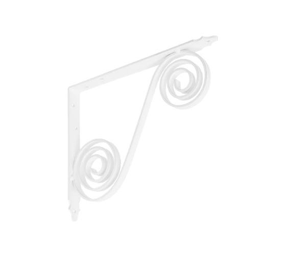 Кронштейн фигурный DOMART 250x200 мод.6 белый 4660015169497 1