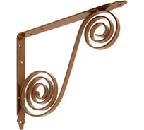 Кронштейн фигурный DOMART 250x200 мод.6 коричневый металлик 4660015169534