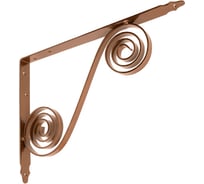 Кронштейн фигурный DOMART 350x250 мод.6 коричневый металлик 4660015169732