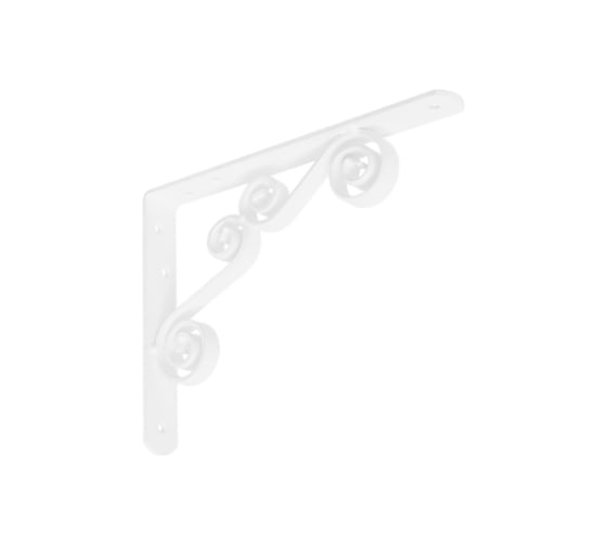 Кронштейн фигурный DOMART 200x150 мод.7 белый 4660015161835 1