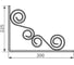 Кронштейн фигурный DOMART 300x225 мод.7 золото 4620031740148 2