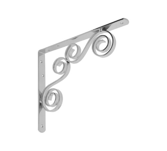 Кронштейн фигурный DOMART 250x200 мод.7 хром 4620031740049 1