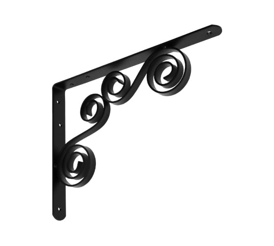 Кронштейн фигурный DOMART 300x225 мод.7 черный 4620031740193 1