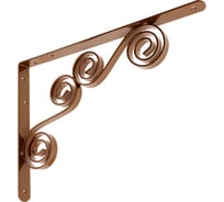 Кронштейн фигурный DOMART 350x250 мод.7 коричневый металлик 4620031740254