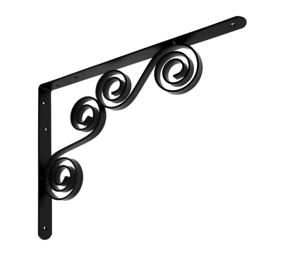 Кронштейн фигурный DOMART 350x250 мод.7 черный 4620031740278 1