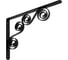 Кронштейн фигурный DOMART 350x250 мод.7 черный 4620031740278 1