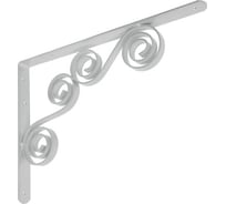 Кронштейн фигурный DOMART 350x250 мод.7 серый металлик 4620031740285