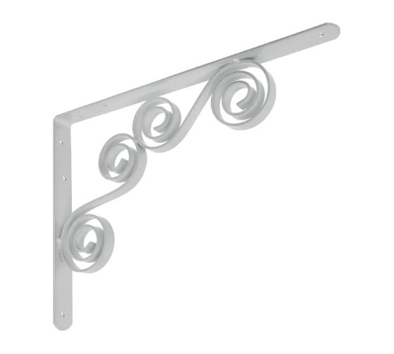 Кронштейн фигурный DOMART 350x250 мод.7 серый металлик 4620031740285 1