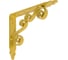 Кронштейн фигурный DOMART 150x125 мод.8 золото 4660015169909 1