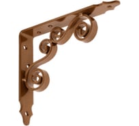 Кронштейн фигурный DOMART 150x125 мод.8 коричневый металлик 4660015169930