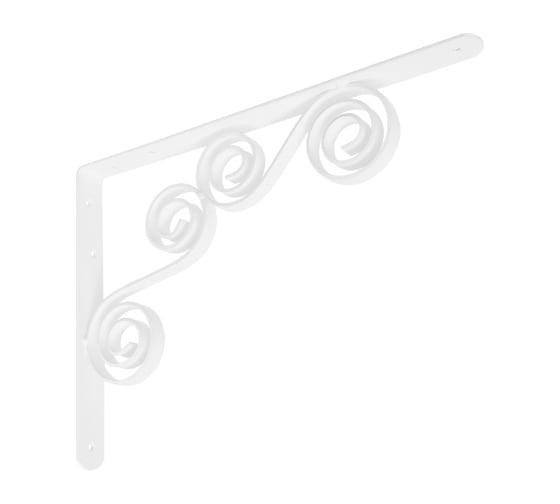 Кронштейн фигурный DOMART 350x250 мод.7 белый 4620031740216 1