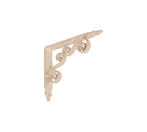 Кронштейн фигурный DOMART 150x125 мод.8 белый антик 4660015169848 1