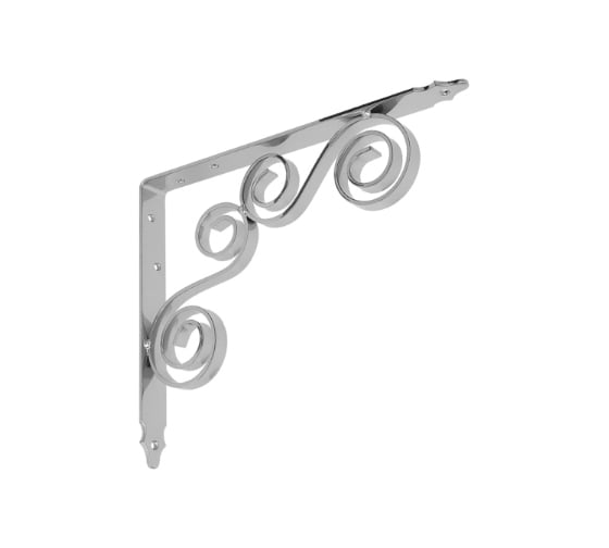 Кронштейн фигурный DOMART 250x200 мод.8 хром 4620031740483 1