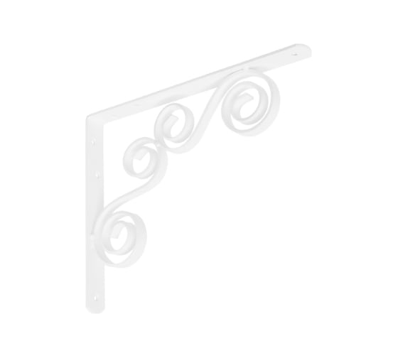 Кронштейн фигурный DOMART 250x200 мод.7 белый 4660015169985 1