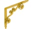 Кронштейн фигурный DOMART 200x150 мод.8 золото 4620031740346 1