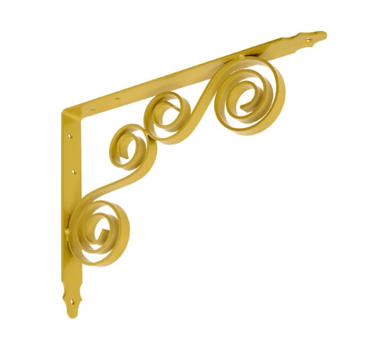 Кронштейн фигурный DOMART 300x225 мод.8 золото 4620031740544 1