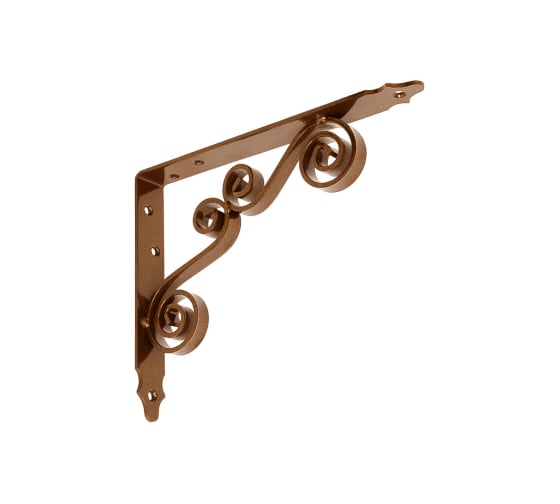 Кронштейн фигурный DOMART 200x150 мод.8 коричневый металлик 4620031740353 1